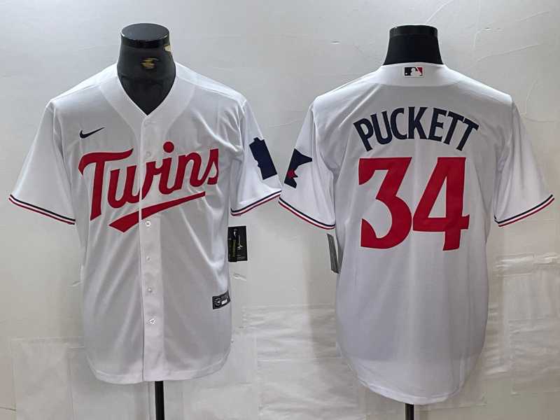 Men's Minnesota Twins #34 Kirby Puckett White Red Stitched MLB Cool Base Nike Jersey,We sell and wholesale Men's Minnesota Twins #34 Kirby Puckett White Red Stitched MLB Cool Base Nike Jersey on line form chian!